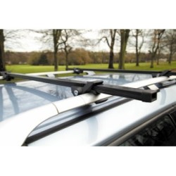 Universal Steel Open Rail Roof Bars - 1.35m SUMMIT SUM-001 (Pre-Assembled Roof Bars)