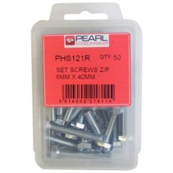 Set Screws - M6 x 40mm - Pack of 50 PEARL CONSUMABLES PHS121R (Set Screws - Metric)