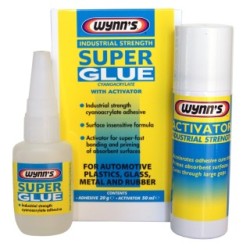 Industrial Strength Super Glue with Activator - 20g Bottle WYNNS B90088 (Superglue)