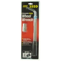 Extendable Wheel Wrench With Reversible Drive Socket MAYPOLE 7621B (Wheel Wrenches)