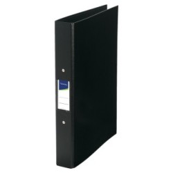 A4 Ring Binder with 2x O-Rings - Black - Pack of 10 LYRECO 715933 (Folders & Files)