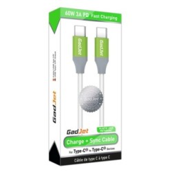 GadJet TYPE-C TO TYPE-C CHARGE & SYNC CABLE CA24 (Sundries - Phone Connectivity)