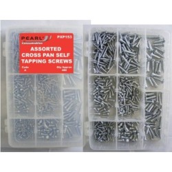 Cross Pan Self Tapping Screws - Assorted - Pack of 480 PEARL CONSUMABLES PXP153