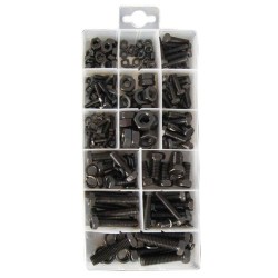Nuts, Bolts & Spring Washers - Assorted - Pack Of 240 PEARL CONSUMABLES PXP113