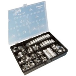 Workshop Hose Clip Pack M/S - 143 Clips JUBILEE HCP143MS (Standard Hose Clips)