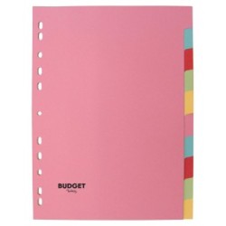 Assorted Colour A4 10 Part Dividers - 160gsm LYRECO 2519153 (Folders & Files)