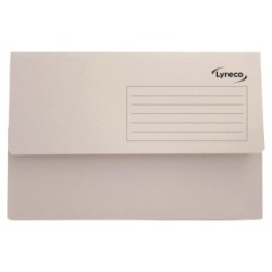 Foolscap Document Wallets - Buff - Pack of 50 LYRECO 720975 (Folders & Files)