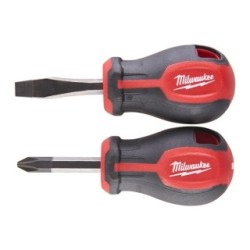 Tri-Lobe Screwdriver Stubby Set (2pc) MILWAUKEE 4932471810 (Screwdriver Sets)