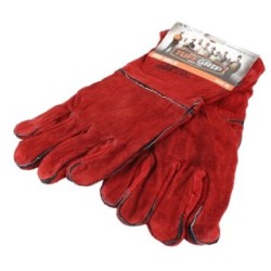 Welders Gauntlets - Leather Lined - Red WELDFAST WLD00180 (Welding Gauntlets)