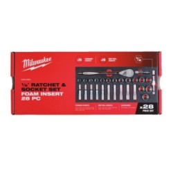 1/2 DR Ratchet and Socket Set Foam Insert MILWAUKEE 4932479826 (Socket Sets)