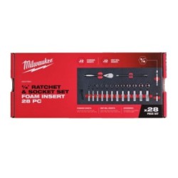 1/4 DR Ratchet and Socket Set Foam Insert MILWAUKEE 4932479824 (Socket Sets)