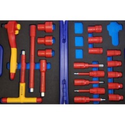 20Pc 1/2Dr Insulated Socket Set VDE CARLYLE HAND TOOLS NCEH020S (Tool Kits)