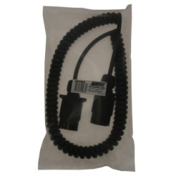Curly Extension Lead -3m - 12N - 7-Pin Plugs MAYPOLE 5884 (Extension Leads)
