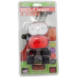 MegaBrightâ„¢ Twin LED Cycle Light Set SPORT DIRECT SLS005S (Cycle Lights)