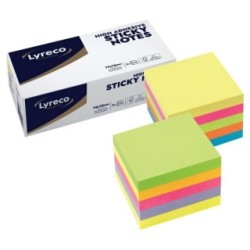 Lyreco Premium Sticky Cube - 75 x 75mm - Pack of 2 12953275 (Sticky Notes)