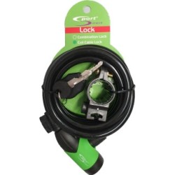 Sekura Cycle Cable Lock - 10mm x 185cm SPORT DIRECT SLK7351 (Cycle Locks)