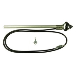 Aerial - Large Head Wing Mount - AM/FM - Chrome CELSUS AN7901A (Aerials)