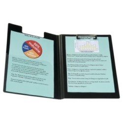 Polypropylene Foldover A4 Clipboard - Black LYRECO 4160748 (Clipboards)