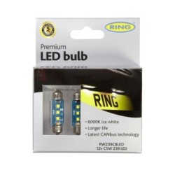 LED Bulb - 12V C5W 6000K-LED - Long Life RING RW239CBLED (12V LED)
