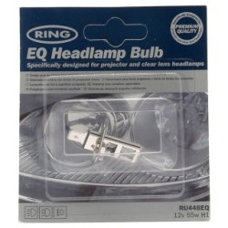 Halogen Bulb - 12v 55w H1A P14.5s - Headlamp Premium RING RU448EQ
