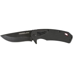 HARDLINE Folding Knife 89mm - Smooth -1pc MILWAUKEE 4932492453