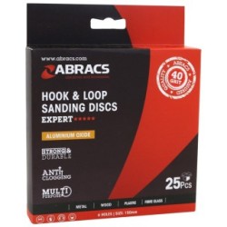 Van Line ABRACS Sanding Discs H&L 6 Holes 150mm 25 Pack WSD44N