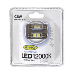 LED Bulb - 12V C5W 12000K-LED - Blue RING RW23912LED (12V LED)