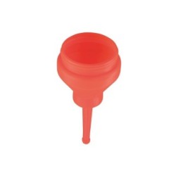 Funnel With End Cap & Lid - Red - 80mm LASER 5426B (Funnels)