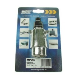 Plug - Aluminium- 12N - 7-Pin MAYPOLE 024 (Plugs & Sockets)
