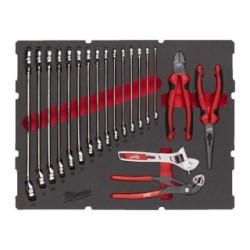 MAX BITE Spanner and Plier Set PACKOUT Foam Insert 19 pc MILWAUKEE 4932493339 (Spanners Sets)