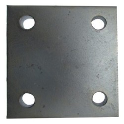 Drop Plate - 4 Hole - Zinc Plated - 4" MAYPOLE 232 (Towbar Accessories)