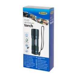 Ring 9 LED Aluminium Torch RT5158 (Work Lamps)