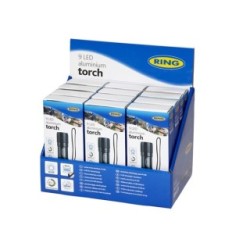 Ring 9 LED Aluminium Torch RT5158 (Work Lamps)