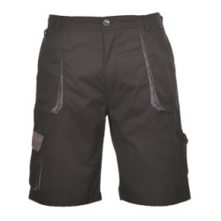 Portwest Texo Contrast Shorts - Black TX14BKRL
