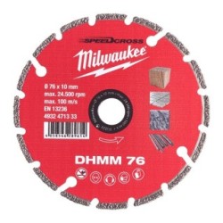 Dia. Disc DHMM 76mm-1pc MILWAUKEE 4932471333