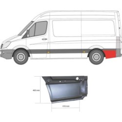 Quarter Panel 3547606 for MERCEDES
