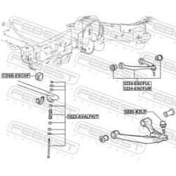 Ball Joint FEBEST 3220-K2LF for CADILLAC