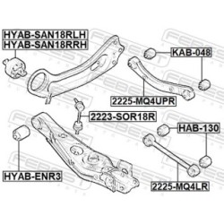 Control Trailing Arm Mounting FEBEST KAB-048 for HYUNDAI &more..