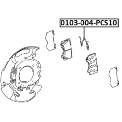 Spring Disc Brake Pad - FEBEST 0103004PCS10