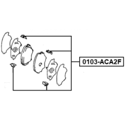 Accessory Kit Disc Brake Pad - FEBEST 0103ACA2F