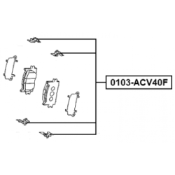 Accessory Kit Disc Brake Pad - FEBEST 0103ACV40F