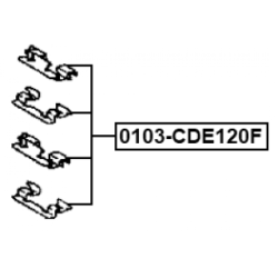 Accessory Kit Disc Brake Pad - FEBEST 0103CDE120F