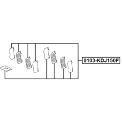 Accessory Kit Disc Brake Pad - FEBEST 0103KDJ150F