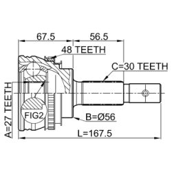 Joint Kit Drive Shaft - FEBEST 0110013A48