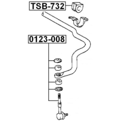 Link Coupling Rod Stabiliser Bar - FEBEST 0123008