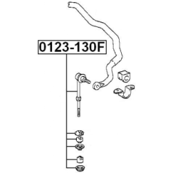 Link Coupling Rod Stabiliser Bar - FEBEST 0123130F