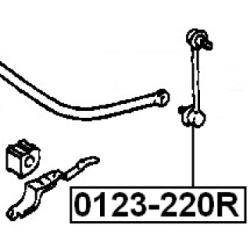 Link Coupling Rod Stabiliser Bar - FEBEST 0123220R