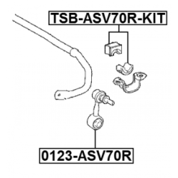 Link Coupling Rod Stabiliser Bar - FEBEST 0123ASV70R