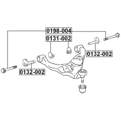 Caster Shim Axle Beam - FEBEST 0132002