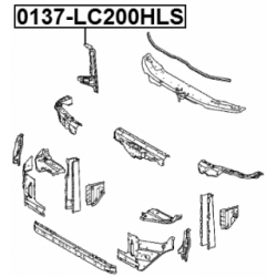 Mounting Bracket Bumper - FEBEST 0137LC200HLS
